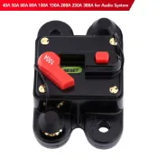 12V-48V DC 汽車保險絲斷路器自動復位車船可複位保險絲 40A 50A 60A 80A 100A 150A 20