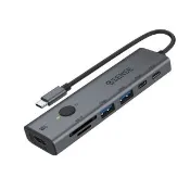 【ESENSE 逸盛】七合一Type-C USB3.2 多功能HUB/讀卡機/集線器(EUC127)