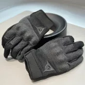 (店+)【Dainese】Torino Gloves 黑灰 針織防摔短手套 可觸控 超柔軟 CE護具