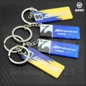 SPOON汽車改裝鑰匙圈 掛件 GK5飛度賽車文化 JDM 亞克力EK EG鑰匙扣配 個性情懷鑰匙扣 本田SPOON