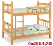 蘆洲巨林家具館..3尺白木方柱單欄雙層床(不含床墊)(4分床板)-GD*616-1..台北地區免運費!!
