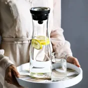 (店+)Jimi 集米 涼水壺 耐高溫 玻璃 家用涼水瓶 創意耐熱冷水壺 1500ml
