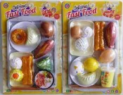 ☆玩具先生☆中式早餐燒餅油條.包子.鏝頭.豆漿.肉粽蒸籠切切樂家家酒+盤餐組 原價199 出清價79