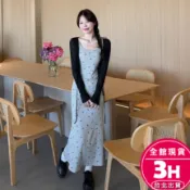 【梨卡】隔日到貨 女裝 長裙 洋裝 連身裙 顯瘦洋裝 吊帶洋裝 露背長裙 度假洋裝 百搭吊帶 GA488【現貨24H】