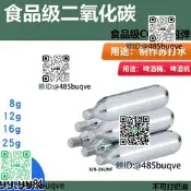食品級CO2二氧化碳氣瓶16g小鋼瓶戶外露營氣動咖啡機5L啤桶專用