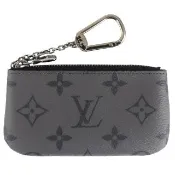 【Louis Vuitton 路易威登】M80905 Monogram 黑灰色LV老花鑰匙零錢包
