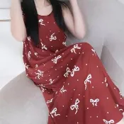 【K.W.】韓國空運輕棉麻芳心挑逗高品質免穿搭洋裝(小香風/輕量涼感/洋裝/休閒/日系/通勤/渡假)