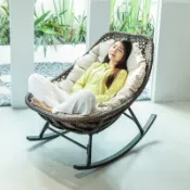 搖搖椅 藤椅 陽臺戶外逍遙椅躺椅大人休閑椅子老人椅睡椅藤編懶人沙發椅