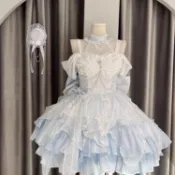 潮改百貨館天鵝湖公主禮服千金lolita蝴蝶洛麗塔成人禮蓬蓬裙生日