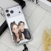 【似顏繪】iPhone17手機殼 客製禮物 朋友 情侶 閨蜜 情人節禮物