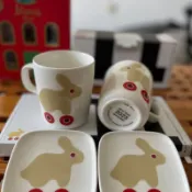 芬蘭 Marimekko Unikko 兔子馬克 馬克杯 咖啡杯 陶瓷 兩杯兩碟