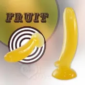 (送潤滑液) 【BAILE】美人蕉 - 軟乳膠棒 (可吸盤) o情趣用品GENMU.R-20睡衣自慰