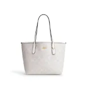 COACH City 23 金Logo經典老花按扣大容量 托特購物袋手提單肩包 CN733 (全新) 【 菲尼斯 國際精品 ★初秋極享】 女神手袋