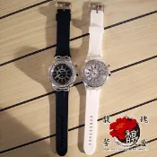品牌【黒色分秒必鑽手錶】電鍍 合金 現貨 粉白 五行 手鍊 手環 水鑽 施華 辦公桌 財運 開運 含開光 馥瑰馨盛NS0539-1