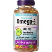 加拿大 Webber Naturals 三倍濃度 Omega3 魚油軟膠囊 900mg 200 粒 EPA DHA