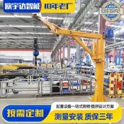 【好物優選】折臂吊起重機車間搬運智能捲揚機助力伺服提升機100KG電動