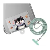 (店+)【TRON】TRON iPhone 7/8 Plus 笑瞇瞇柴犬單圖 四角防摔 軟殼 手機 掛繩 手機殼