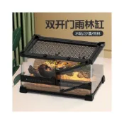 (店+)【未晚家居館】爬寵角蛙生態缸 爬蟲缸 蜥蜴蟹樹蛙守宮飼養缸 前開門雨林缸 飼養箱 守宮飼養箱 飼養盒 爬蟲箱