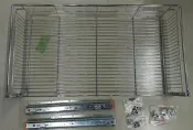 台南可自取 庫存全新未使用 配件齊全 JAS 鋼珠緩衝三邊籃佳飾美三邊籃 KK190G3 廚具拉籃系統櫃拉籃