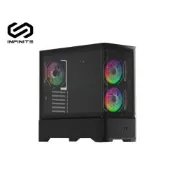 【Mavoly 松聖】INFINITE ARC X05 電腦機殼 (E-ATX/內建風扇側2後1/顯卡425mm/塔散180mm)