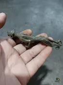 【同創】老銅金錢豹筆架