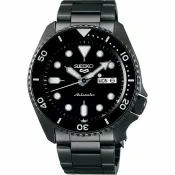 大高雄鐘錶城 seiko SK037 精工5號 Sports 系列 SK037 4R36-07G0SD(SRPD65K1) 運動時尚潮流機械腕錶 鋼帶款/黑x黑 42.5mm 特殊商品不配合店家優惠券｜樂天領券現折★全館特惠中★指定刷卡回饋10%