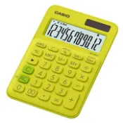 【順發線上購物】CASIO MS-20UC-YG 12位元馬卡龍繽紛桌上型計算機/芥末黃