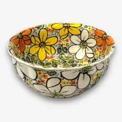 【SOLO 波蘭陶】波蘭製 Vena 波蘭陶 18CM 湯碗 南國波斯菊系列