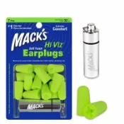 玉山最低比價網 Mack's 螢光色超軟耳塞降32分貝7對/內附金屬盒/鑰駛圈收納盒 [2美國直購]