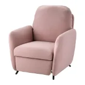 【IKEA 宜家家居】EKOLSUND 躺椅，gunnared 深粉色