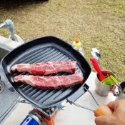 美麗大街【106112916】攜炒鍋煎鍋燒烤盤摺疊露營鍋