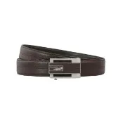 【Crocodile】鱷魚皮件 真皮皮帶 自動皮帶-35mm寬版-0101-25008-02-咖啡色(紳士皮帶 男生送禮推