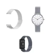 (店+)米蘭尼斯 適用 華碩 Asus Vivowatch 錶帶寬度22mm智能手錶 磁吸 不鏽鋼 金屬 錶帶錶帶 替換帶