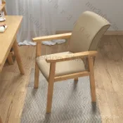【新款#推薦】實木椅子書桌椅電腦椅傢用簡約學生兒童學習椅帶扶手椅子靠背椅 4CCD