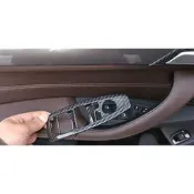 台灣現貨BMW 3系 F20 f30 F31 F34 F36玻璃升降 碳纖維 升窗按鍵裝飾框 內飾改裝 手把 內門把