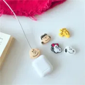 【現貨】卡通 史努比 咬一口 數據線保護套 可愛創意防斷裂個性硅膠立體小公仔