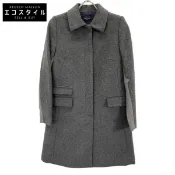 【DOKODEMO】Paul Smith 炭灰色羊毛 100% 不鏽鋼外套，38 碼