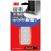 來易購 3M 透明方型緩衝保護墊 8入