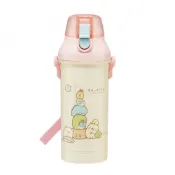 (店+)【百科良品】日本製 角落生物 疊疊樂款 彈蓋直飲水壺 隨身瓶 抗菌加工 800ML(附背帶)
