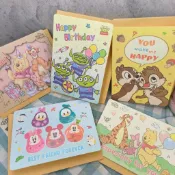💗正版現貨💗迪士尼 卡片 萬用卡片 生日卡 生日卡片 維尼 奇奇蒂蒂 三眼怪 福倒翁 米奇 米妮 萬用卡 祝福卡 感謝卡