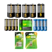 【蝦皮直營】GP 超霸 碳鋅/鹼性電池 1/2/3/4/5/6號 2入/4入組 9V/1入 台灣公司貨 電池 乾電池