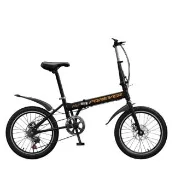【匠俱】單速城市通勤輕越野折疊車/小折單車(22吋/高碳鋼車架/前後雙碟煞/可放後備箱/多色可選)