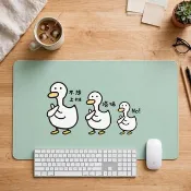 客製化文字 鴨子 Duck 大尺寸 電競滑鼠墊 餐墊 辦公桌墊 PU087