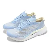 【adidas 愛迪達】慢跑鞋 Adizero Boston 12 W 女鞋 藍 銀 輕量 碳纖維 馬牌大底 運動鞋 愛迪達(JP7914)