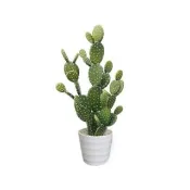 【Meric Garden】北歐風格居家裝飾高仿真大型景觀植栽擺設盆栽(扇型仙人掌)