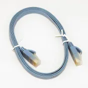 fujiei扁線CAT6網路線1M 賽鋼料水晶頭不易折斷 端子鍍金50u傳輸性能佳 超薄 Hight-Speed