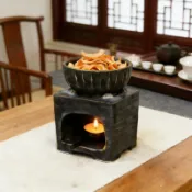 【桃園出貨】陶瓷烤茶爐家用小型茶葉提香器茶道醒茶器烘茶炒茶器可用蠟燭炭燒