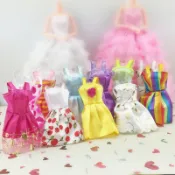 [靚妞兒小舖]娃娃衣服 時裝 換裝娃娃衣服11寸30cm娃娃裙子換裝娃娃衣服 適用 30cm娃娃可穿的 芭比娃娃衣服