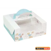 【柚子烘焙食品】夏綠蒂6吋派盒 6吋乳酪盒 乳酪蛋糕盒 手提派盒 開窗提盒(附塑膠托)手提蛋糕盒 手提包裝盒 方形蛋糕盒