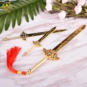 💖滿額免運🔥合金七星劍張天師法器玄天上帝九天玄女配件道教神像擺件